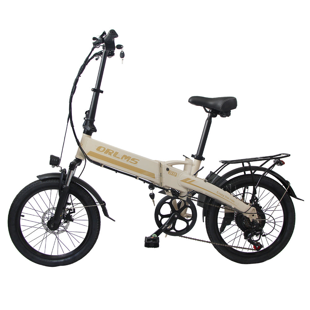 Orlms S9 Folding Electric Bike 20" Tires 250W Motor 48V 13Ah Battery