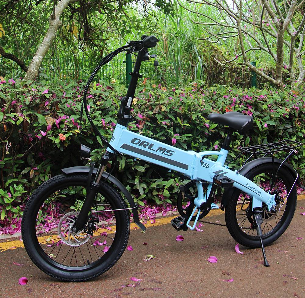Orlms S9 Folding Electric Bike 20" Tires 250W Motor 48V 13Ah Battery