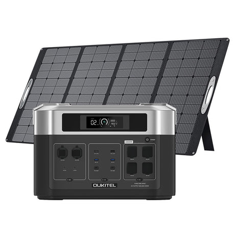 oukitel-bp2000-portable-power-station---oukitel-pv400-solar-panel