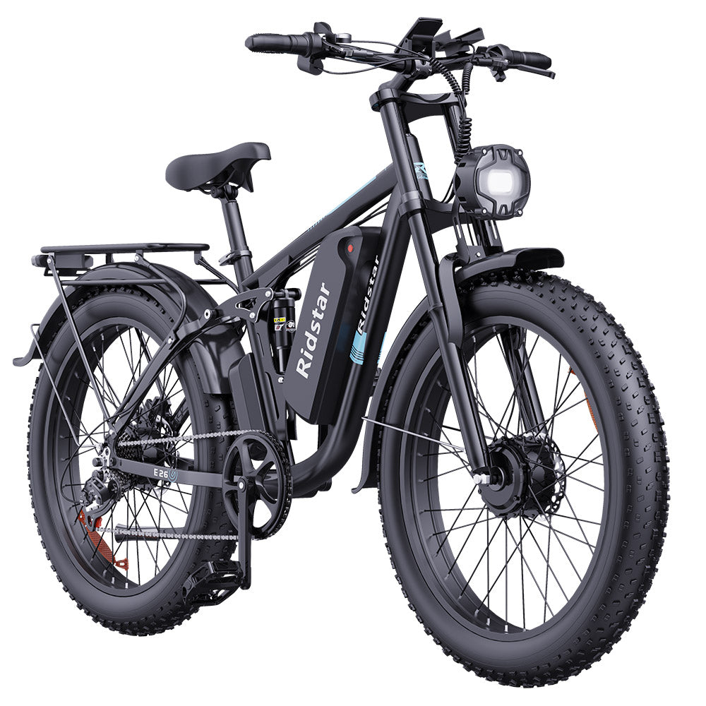 Ridstar E26 Pro Elektrisches Mountainbike 26" Reifen Dual 1000W Motoren 48V 23Ah Batterie