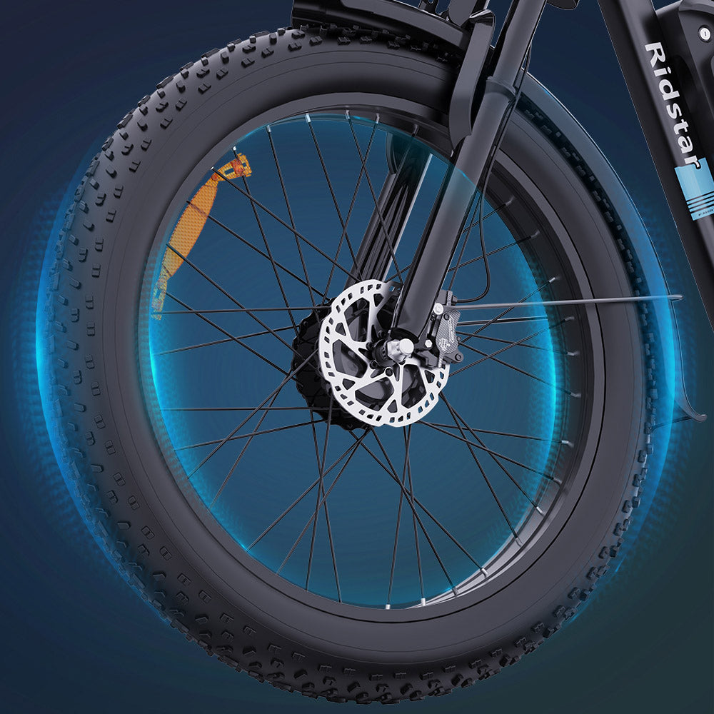 Ridstar E26 Pro Elektrisches Mountainbike 26" Reifen Dual 1000W Motoren 48V 23Ah Batterie