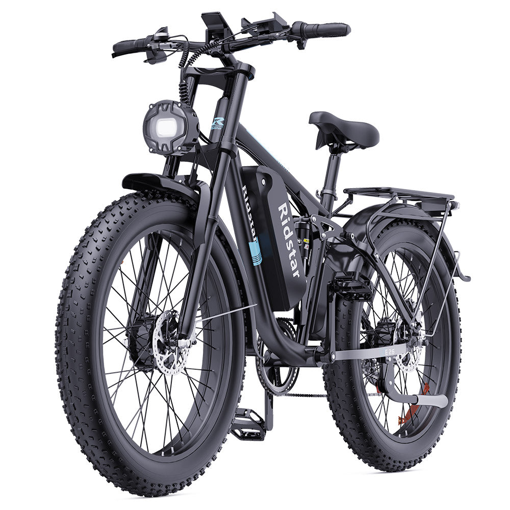 Ridstar E26 Pro Elektrisches Mountainbike 26" Reifen Dual 1000W Motoren 48V 23Ah Batterie