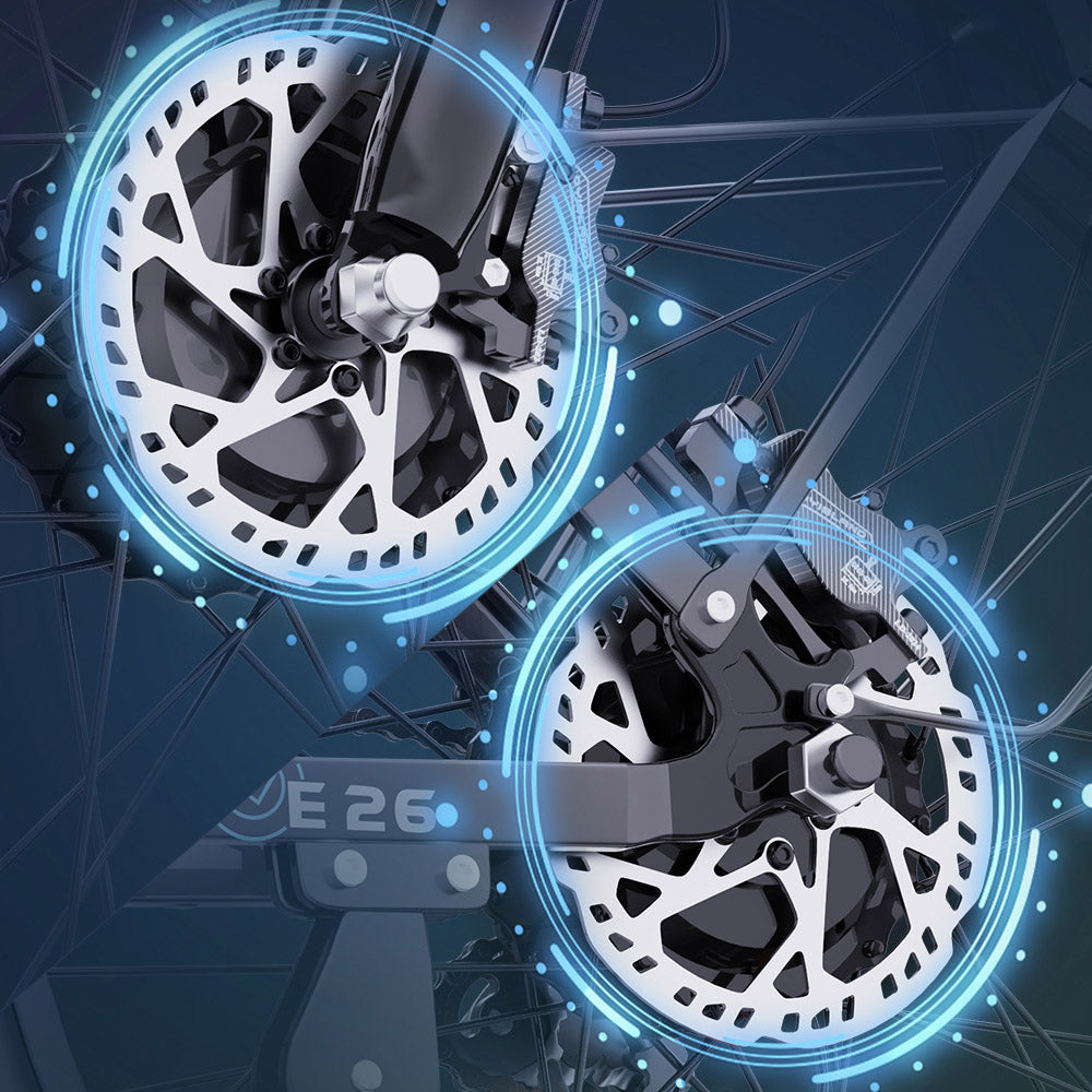 Ridstar E26 Pro Elektrisches Mountainbike 26" Reifen Dual 1000W Motoren 48V 23Ah Batterie