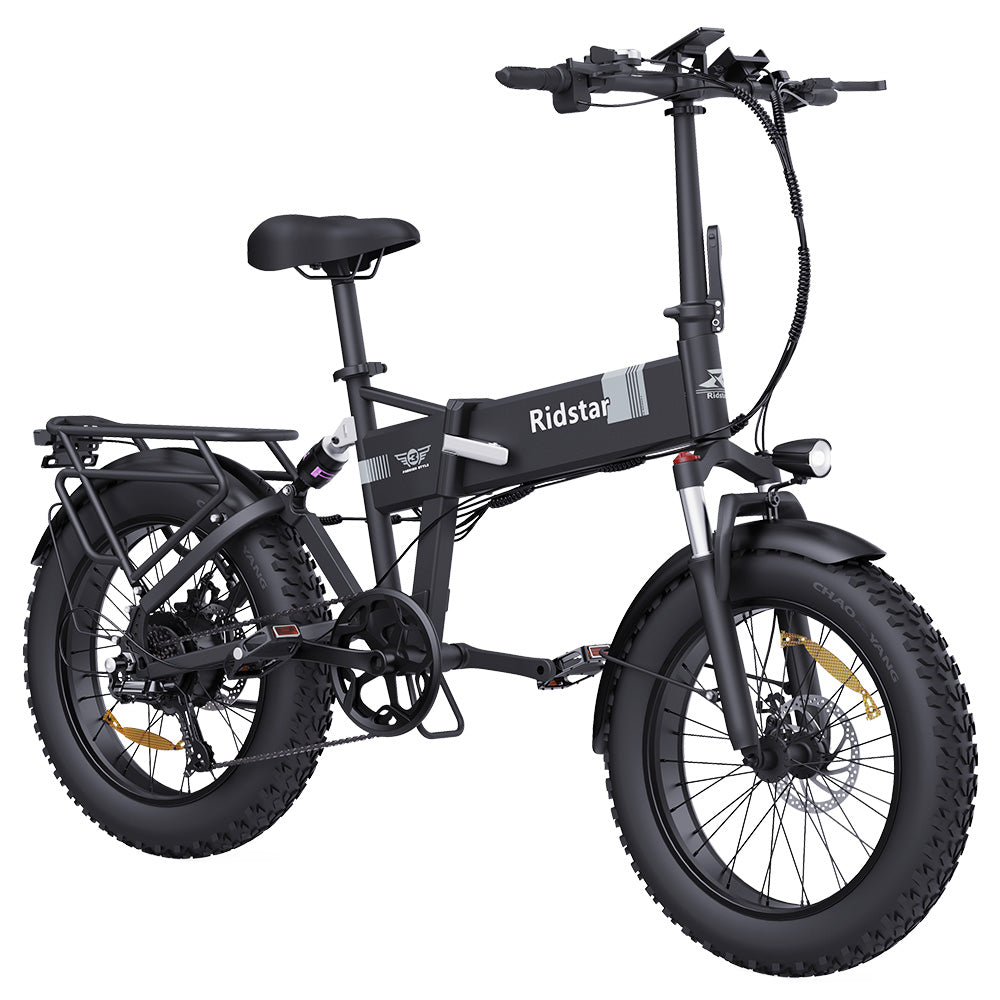 Ridstar H20 Folding Electric Bike 20" Fat Tires 1000W Motors 48V 15Ah Battery