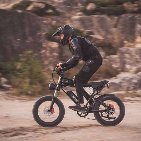 Bicicleta de montaña eléctrica Ridstar Q20, neumáticos de 20", motor de 1000 W, batería de 48 V y 20 Ah