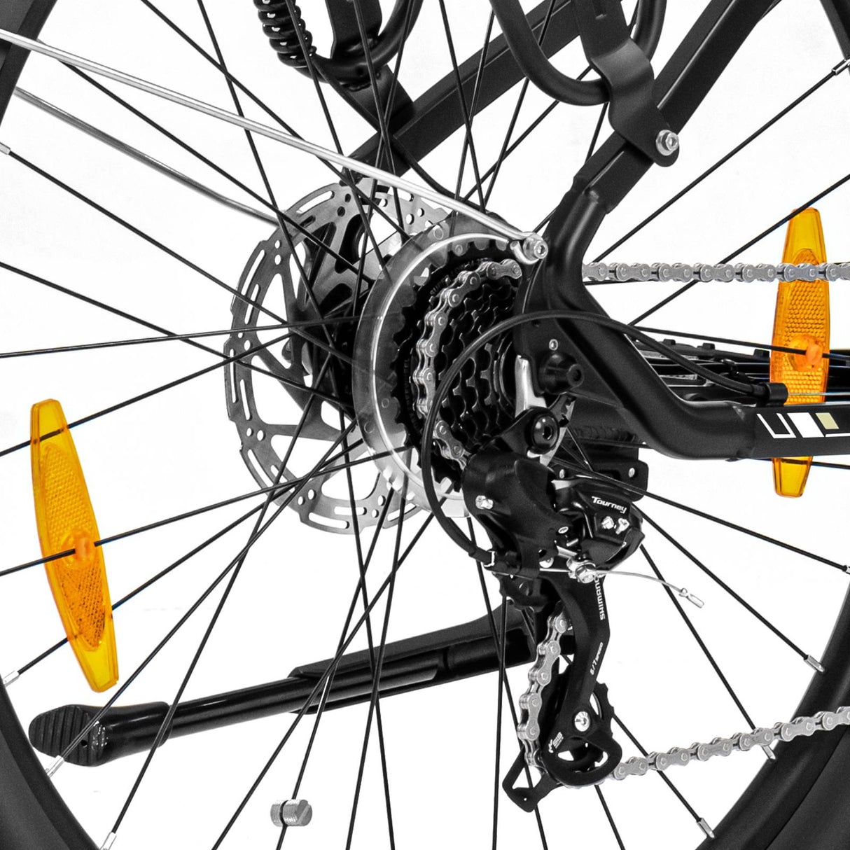 Bicicleta eléctrica Touroll B2 Retro Cruiser de 26", motor de 250 W, batería de 36 V y 15,6 Ah