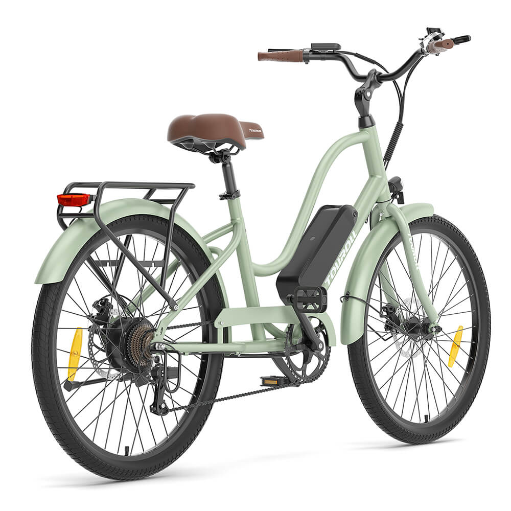 Touroll B2 Retro Cruiser Electric Bike 26" 250W Motor 36V 15.6Ah Battery