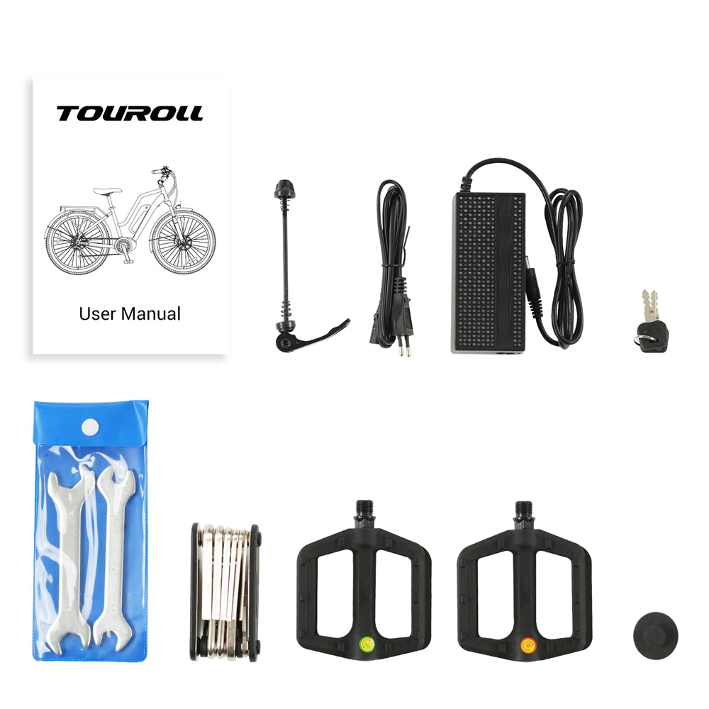Touroll MA2 Electric Bike 27.5" Tire 250W Motor 36V 13Ah Battery