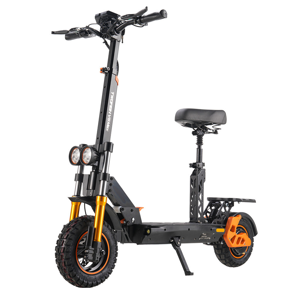 TWOFISH V5 Max Electric Scooter Off-road Tire 800W Motor 48V 18Ah Battery