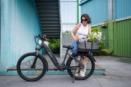 Tiefeinsteiger E-Bike mit damen oolactive