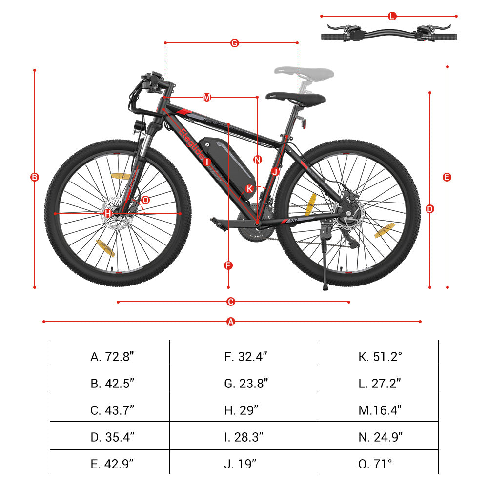 Eleglide M2 Electric Montain Bike 250W Motor 36V 15Ah Battery