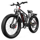 DUOTTS S26 Electric Bike 26'' Tires Dual 750W Motors 48V 20Ah Samsung Battery