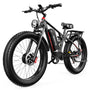 DUOTTS S26 Electric Bike 26'' Tires Dual 750W Motors 48V 20Ah Samsung Battery