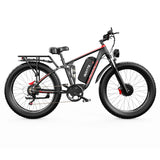 Bicicleta eléctrica DUOTTS S26 de 26'' con neumáticos duales, batería Samsung de 750W, motores 48V 20Ah