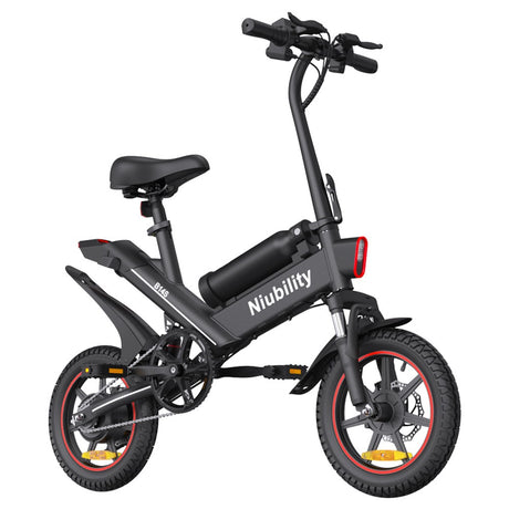 Bicicleta eléctrica NIUBILITY B14S con neumáticos de 14'', motor de 400W, batería dual de 48V y 15Ah