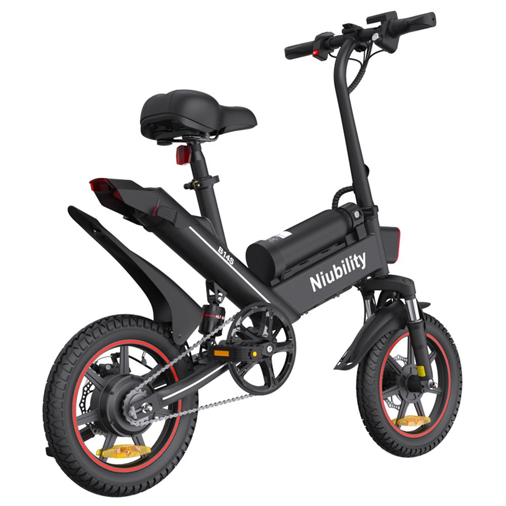 NIUBILITY B14S Electric Bike 14'' Tires 400W Motor 48V 15Ah Dual Battery