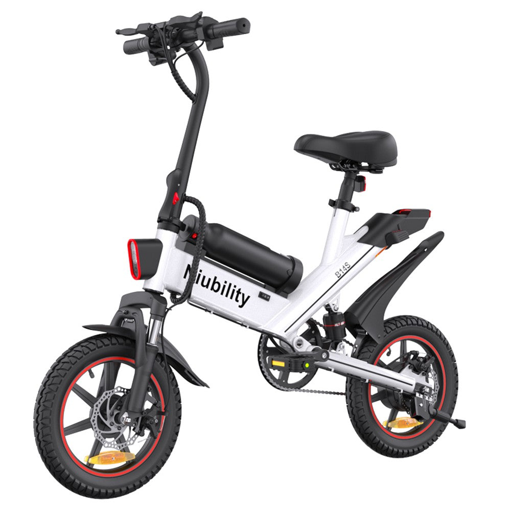 NIUBILITY B14S Electric Bike 14'' Tires 400W Motor 48V 15Ah Dual Battery