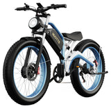 Bicicleta eléctrica DUOTTS N26 de 26'' con neumáticos, batería dual Samsung de 750W y motores 48V 20Ah