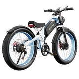 Bicicleta eléctrica DUOTTS N26 de 26'' con neumáticos, batería dual Samsung de 750W y motores 48V 20Ah