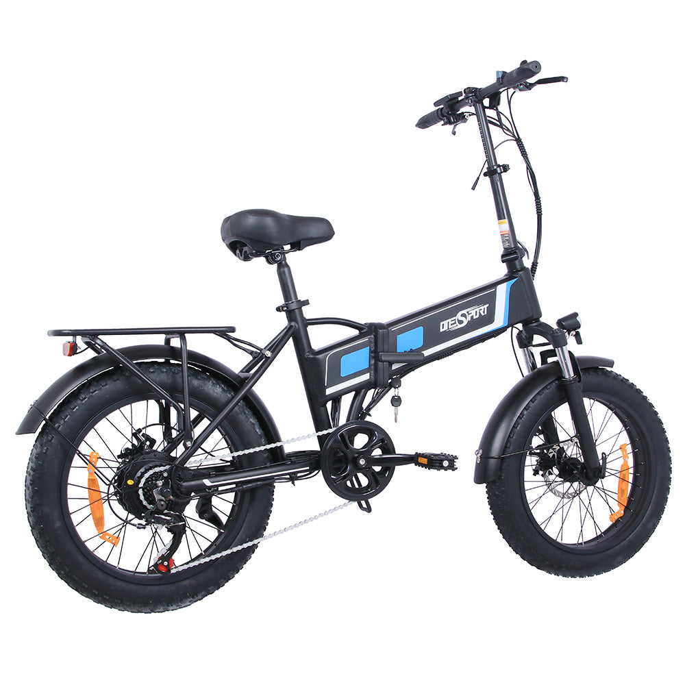 Bicicleta eléctrica ONESPORT OT10 de 20'' con neumáticos de 500W, batería de 48V y 12Ah