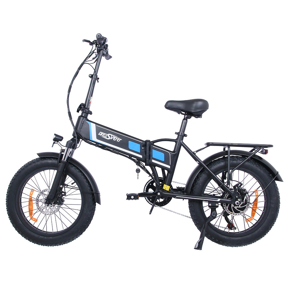 Bicicleta eléctrica ONESPORT OT10 de 20'' con neumáticos de 500W, batería de 48V y 12Ah