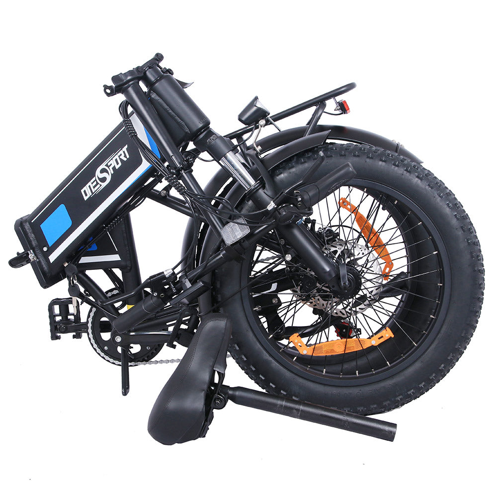 Bicicleta eléctrica ONESPORT OT10 de 20'' con neumáticos de 500W, batería de 48V y 12Ah