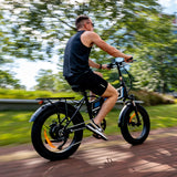 Bicicleta eléctrica ONESPORT OT10 de 20'' con neumáticos de 500W, batería de 48V y 12Ah