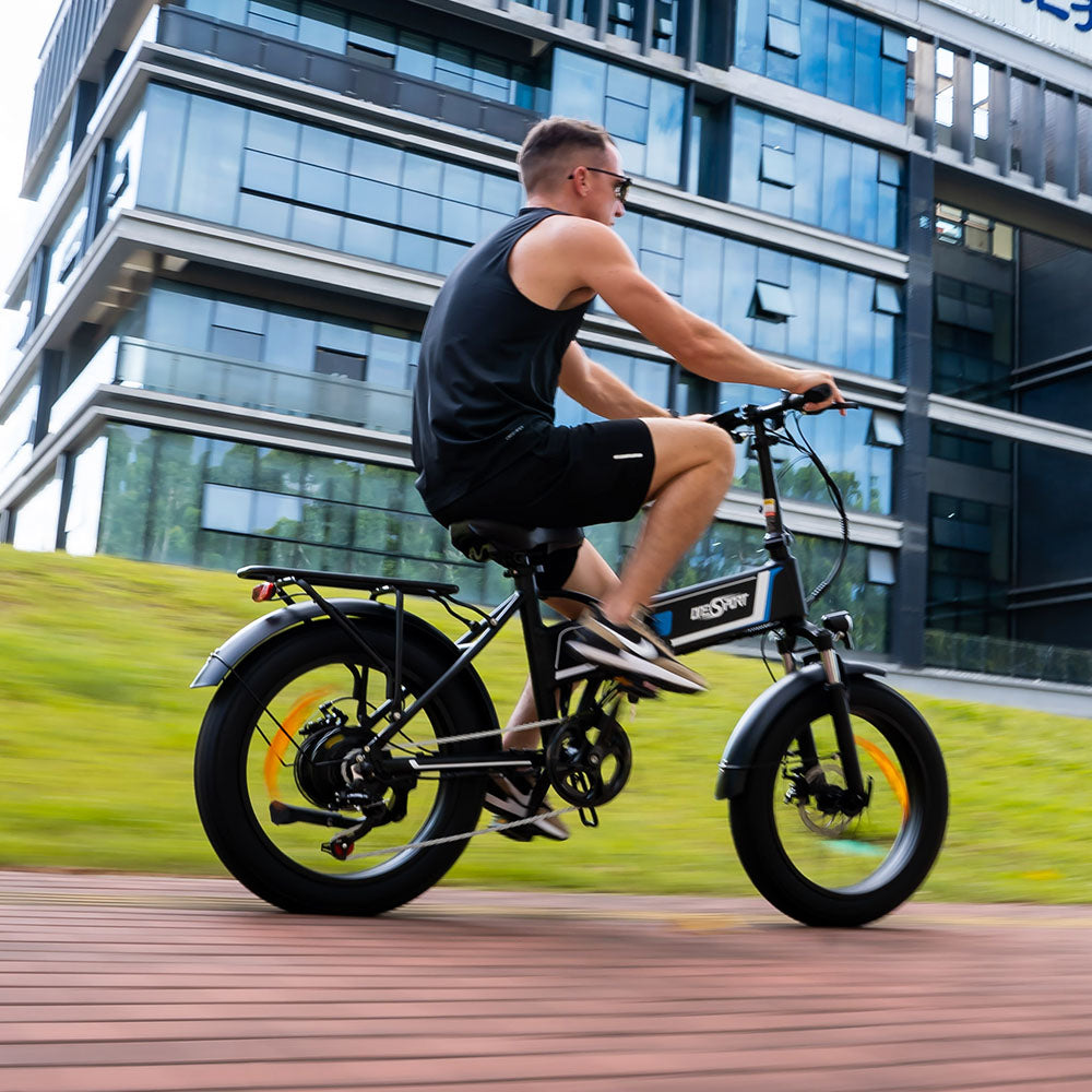 Bicicleta eléctrica ONESPORT OT10 de 20'' con neumáticos de 500W, batería de 48V y 12Ah