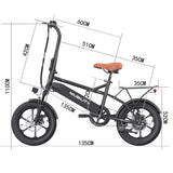 NIUBILITY B16S Electric Bike 16'' Tires 350W Motor 36V 14.5Ah Battery