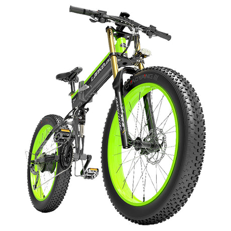 LANKELEISI T750 Plus Electric Bike 26'' Tires 1000W Motor 48V 17.5Ah Battery