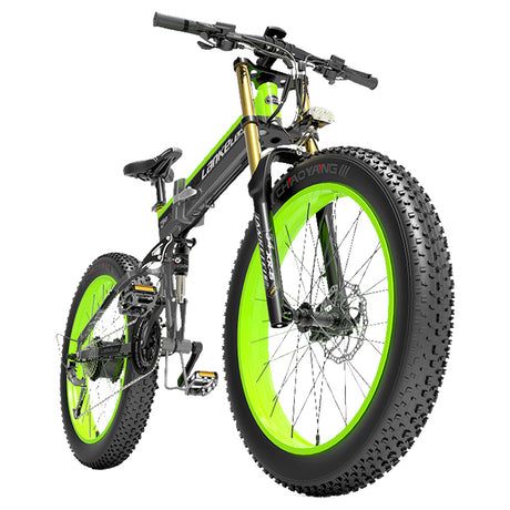 LANKELEISI T750 Plus Elektrofahrrad 26'' Reifen 1000W Motor 48V 17,5Ah Akku