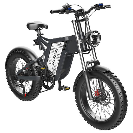 Bicicleta de montaña eléctrica GUNAI MX25 20'' batería de motor 48V 25Ah con neumáticos 1000W