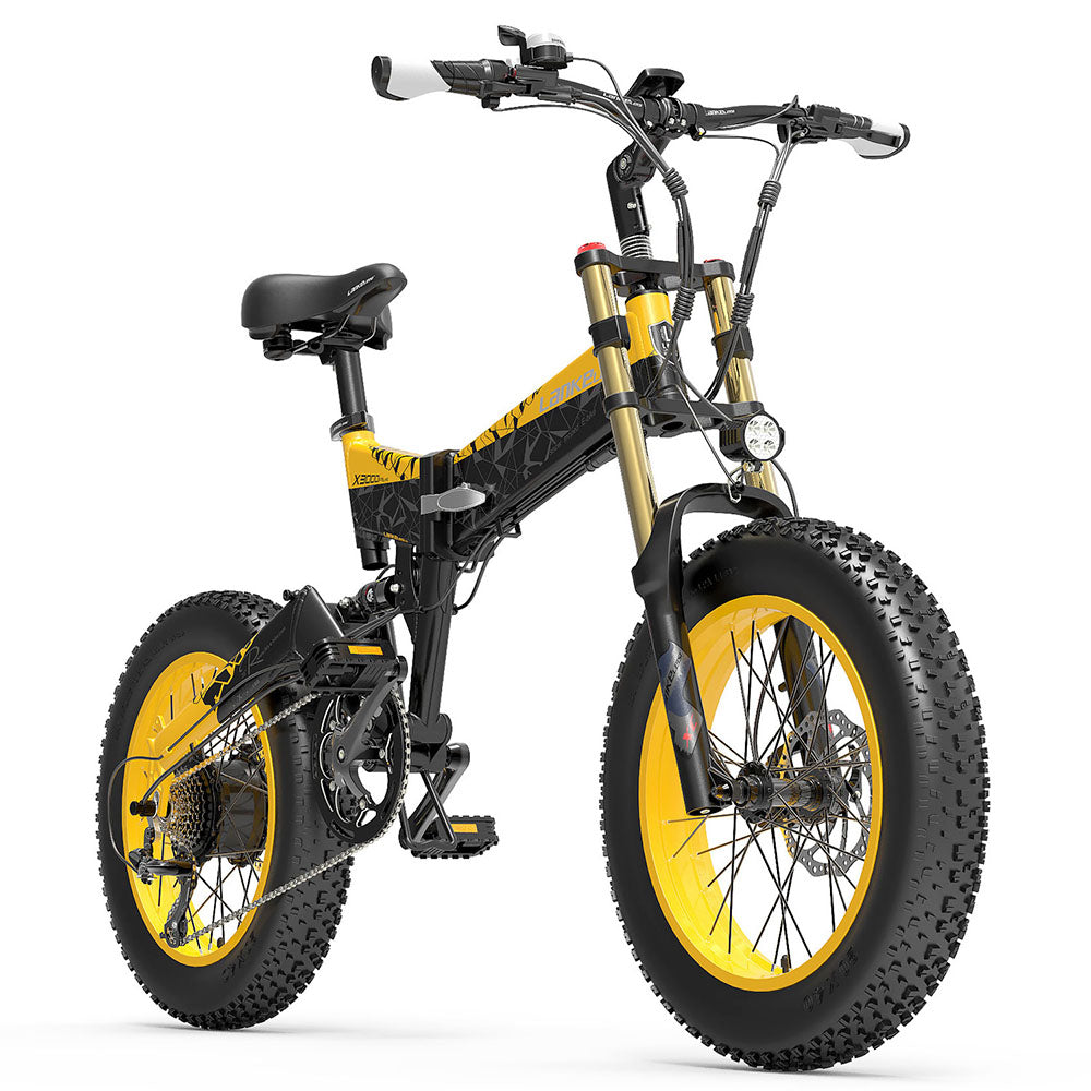 LANKELEISI X3000 Plus Electric Bike 20'' Tires 1000W Motor 48V 17.5Ah Battery