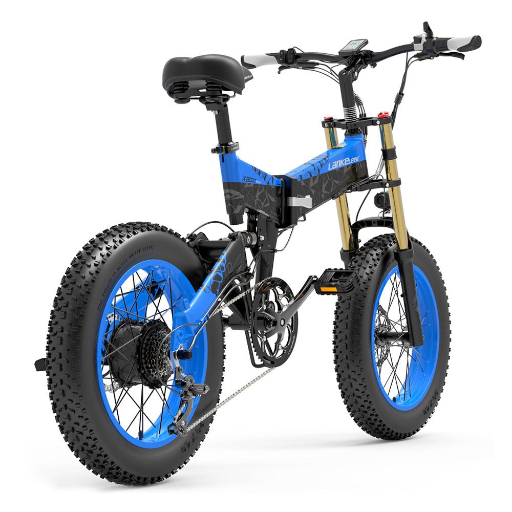 LANKELEISI X3000 Plus Electric Bike 20'' Tires 1000W Motor 48V 17.5Ah Battery