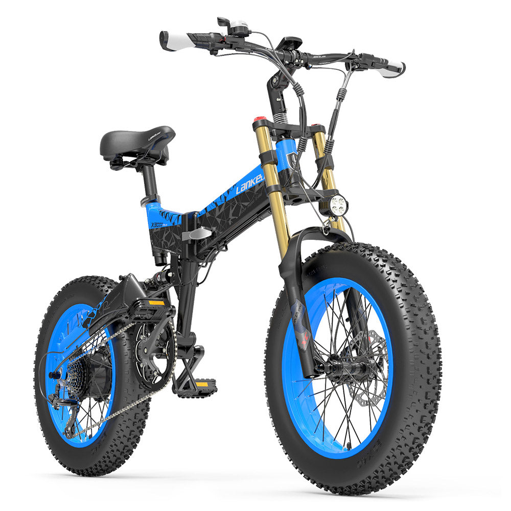 LANKELEISI X3000 Plus Electric Bike 20'' Tires 1000W Motor 48V 17.5Ah Battery