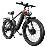 DUOTTS F26 Electric Bike 26'' Tires Dual 750W Motors 48V 17.5Ah LG Battery