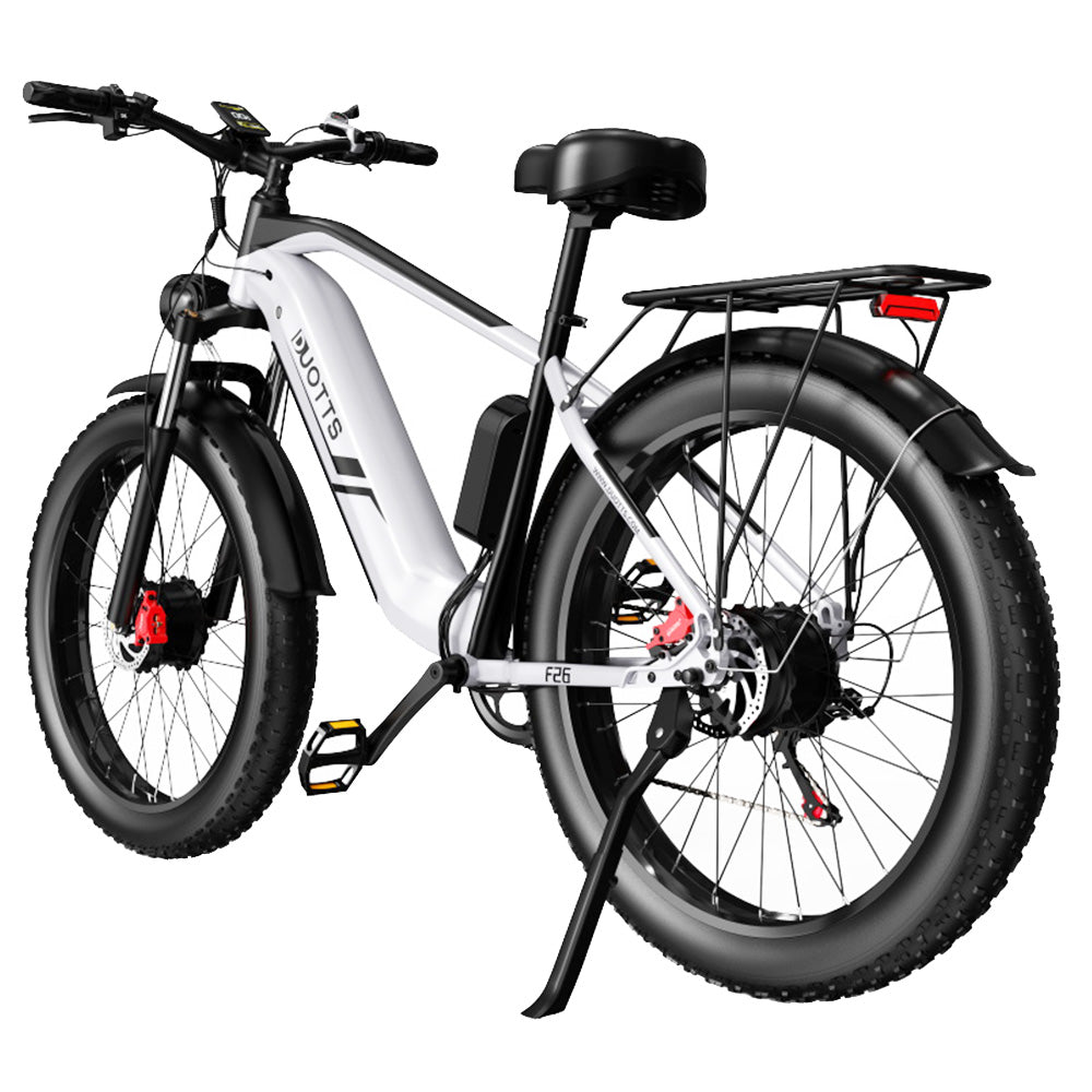 DUOTTS F26 Electric Bike 26'' Tires Dual 750W Motors 48V 17.5Ah LG Battery