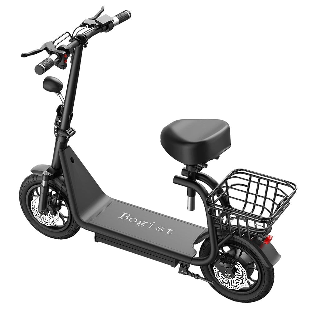 BOGIST M5 Pro Electric Scooter with Seat 12'' Tires 500W 48V 11Ah Battery