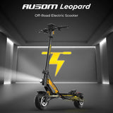 Ausom Leopard Electric Scooter with Seat 10‘’ Tires 1000W 48V 20.8Ah Battery