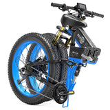 Bezior X-PLUS Electric Bike 26'' Tires 1500W Motor 48V 17.5Ah Battery