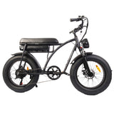 Bezior XF001 Electric Mountain Bike 20'' Fat Tires 1000W Motor 48V 12.5Ah Battery