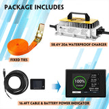 Cloudenergy 48V 100Ah LiFePO4 Golf Cart Battery