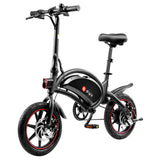 DYU D3F Electric City Bike 14'' Tires 240W Motor 36V 10Ah Battery