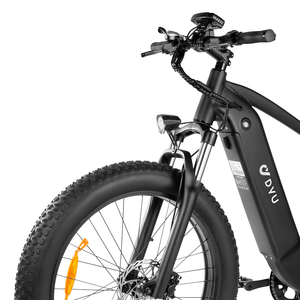 DYU King 750 Electric Bike 26'' Fat Tires 750W Motor 48V 20Ah LG Battery