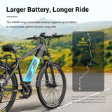 Eleglide T1 Electric Trekking Bike 27.5'' Tires 250W Motor 36V 13Ah Battery