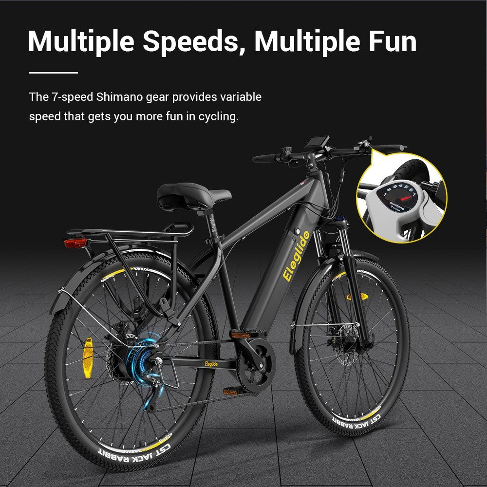 Eleglide T1 Electric Trekking Bike 27.5'' Tires 250W Motor 36V 13Ah Battery