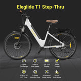 Eleglide T1 Step-Thru Electric Trekking Bike 27.5" 250W Motor 36V 13Ah Battery