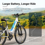 Eleglide T1 Step-Thru Electric Trekking Bike 27.5'' 250W Motor 36V 13Ah Battery