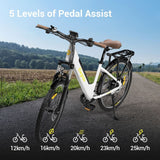 Eleglide T1 Step-Thru Electric Trekking Bike 27.5'' 250W Motor 36V 13Ah Battery