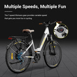 Eleglide T1 Step-Thru Electric Trekking Bike 27.5" 250W Motor 36V 13Ah Battery